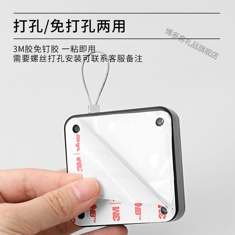 免打孔家用缓冲闭门器自动关门神器拉绳闭合推拉弹簧拉簧装置玻璃