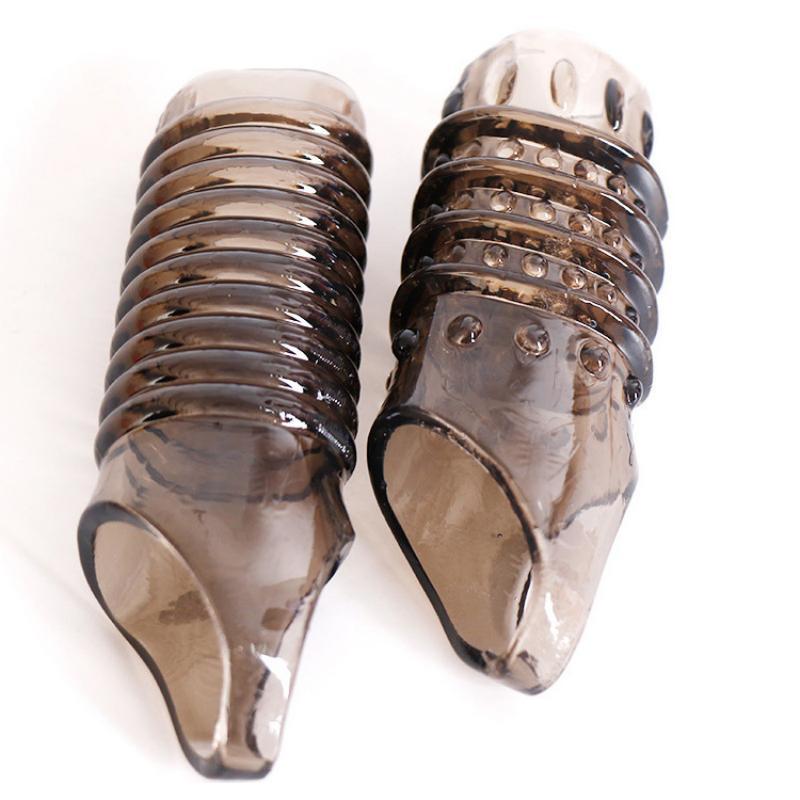 水晶狼牙套男用延时套ab款阻复环套锁精套情趣性用品阴茎套环视频