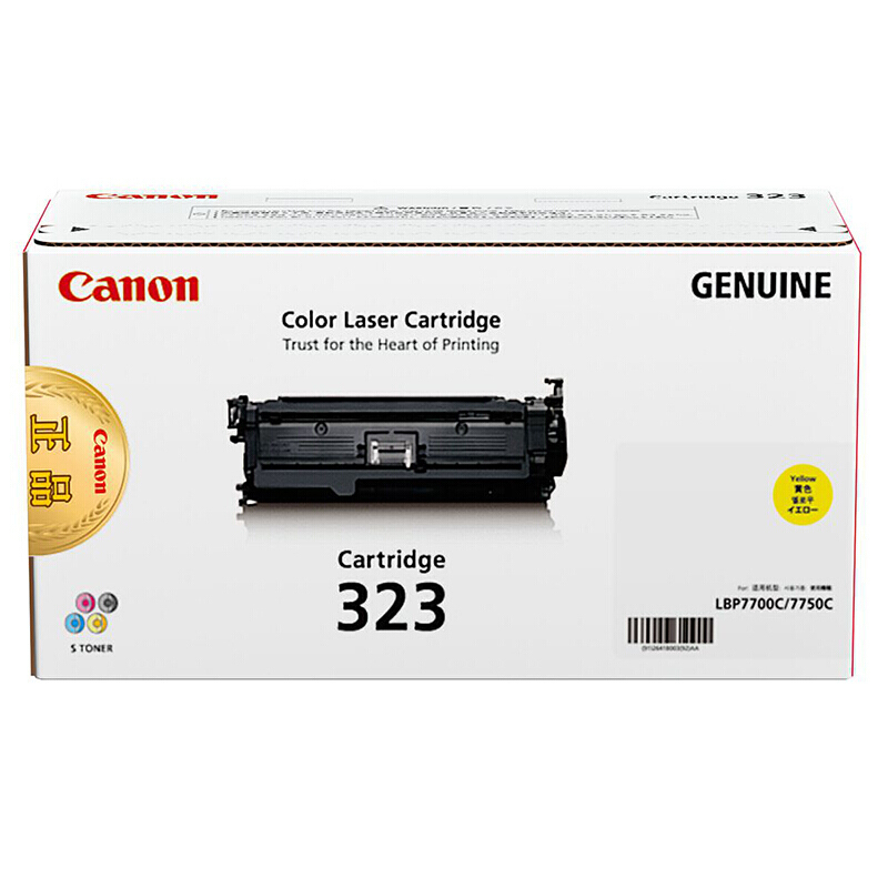 佳能(Canon)CRG-323Y 硒鼓 (单位:只) 黄(适用机型:LBP7750Cdn)单位(件)