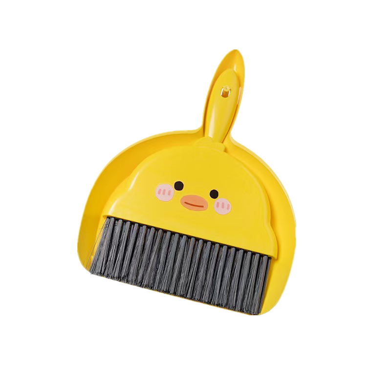 桌面簸箕扫把套装 黄色 套高清大图
