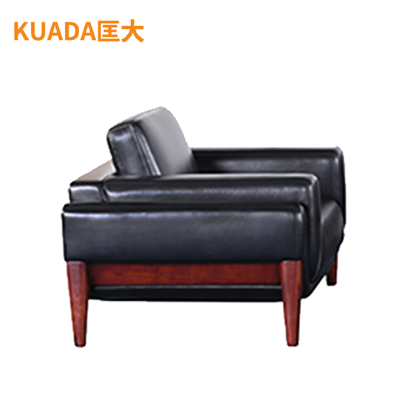 匡大 酒店沙发办公沙发 皮艺沙发 办公室接待沙发牛皮单人位 KDT280高清大图