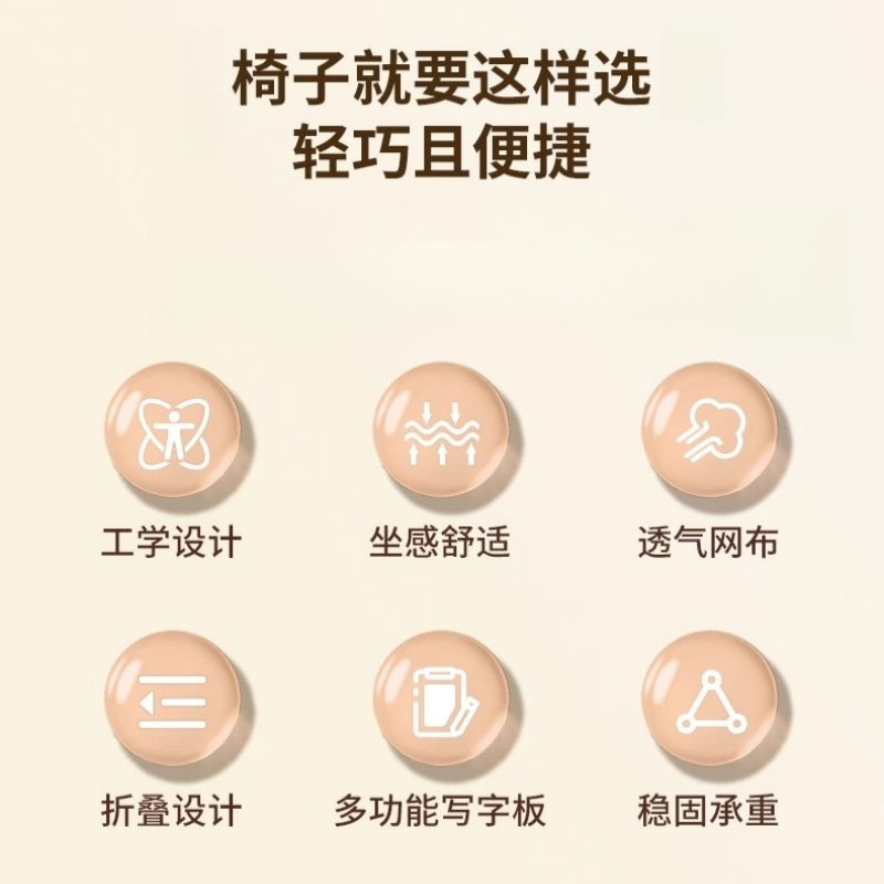 珂攸洋培训椅写字板黑色500*570*900mm把高清大图