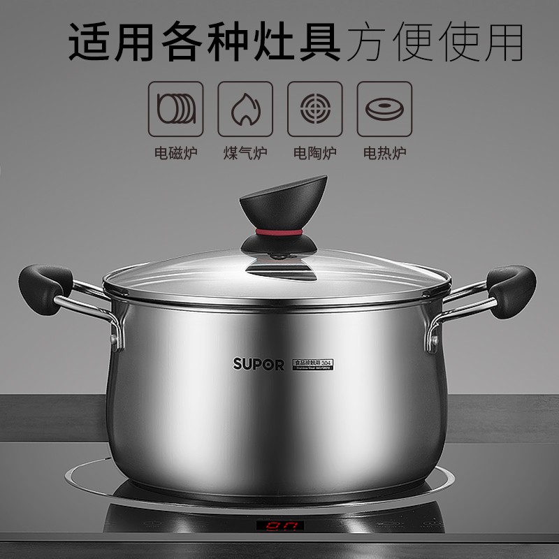苏泊尔SUPOR多功能智能压力锅5L一键操作IH加热健康烹饪高清大图
