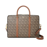 预订 BURBERRY 博柏利 专属标识印花 公文包 手提包 单肩包8022185