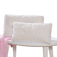 富安娜(FUANNA)家纺酷奇智枕芯儿童枕头低枕纱布学生枕草本木棉枕单人宿舍枕头1对拍2