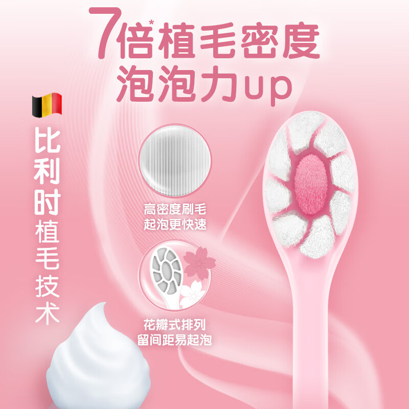 高露洁超密蓬蓬丝牙刷超软毛比利时超密植毛成人小头牙刷2支高清大图
