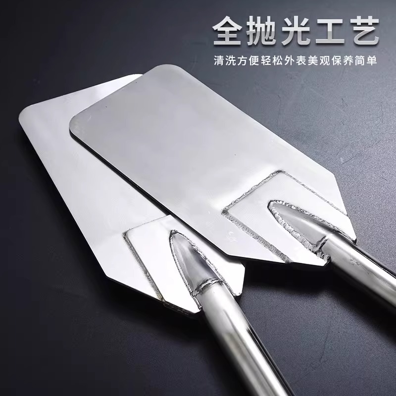 大迈质造商用不锈钢搅拌铲料理棒烹饪搅菜浆大锅汤桶搅拌棒加长柄清洁铲[60 寸152cm](1个)高清大图