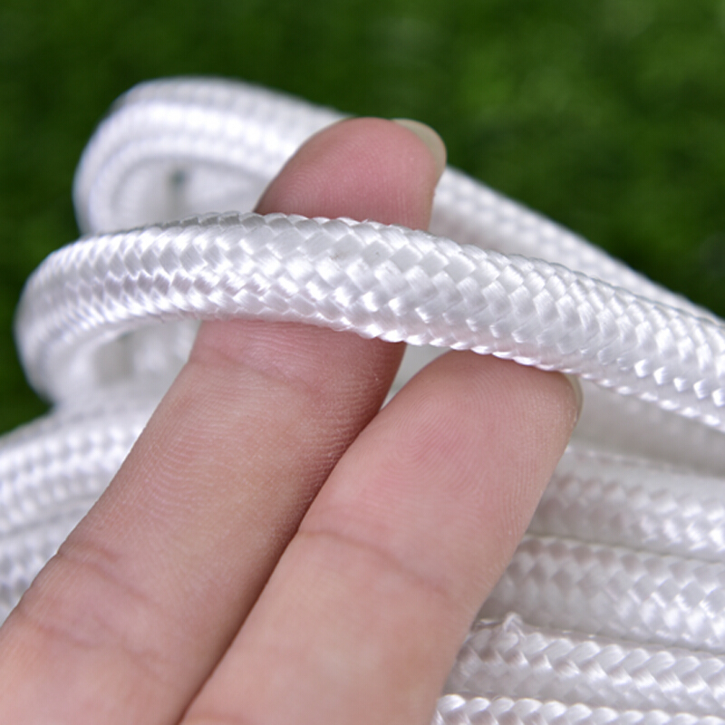 工霸(GONGBA)耐磨尼龙绳安全绳尼龙编织绳帐蓬绳捆绑绳子 6mm 100米/捆 1捆