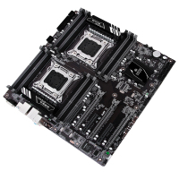 华南金牌x79-16D双路主板cpu套装2011 e5 游戏工作室设计渲染多开至强