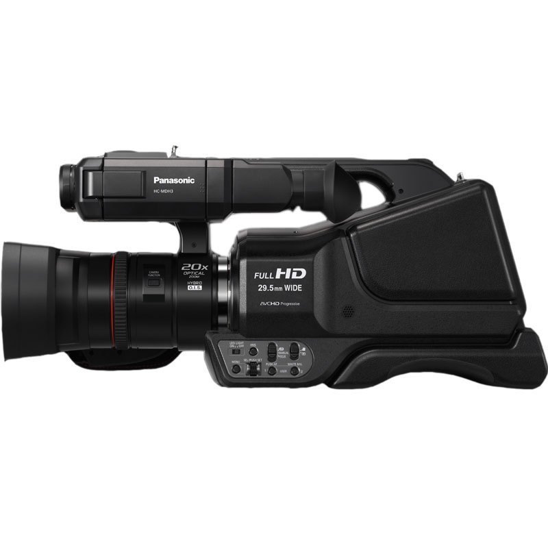 松下(Panasonic)HC-MDH3GK 肩扛高清摄像机 内置LED视频灯(300lux)低光拍摄(1.2lux)