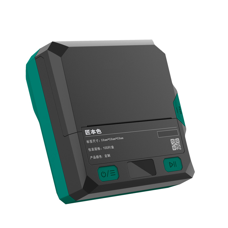 匠本色 YJ71M 300dpi 30mm/s 标签打印机(计价单位:台)黑绿色高清大图