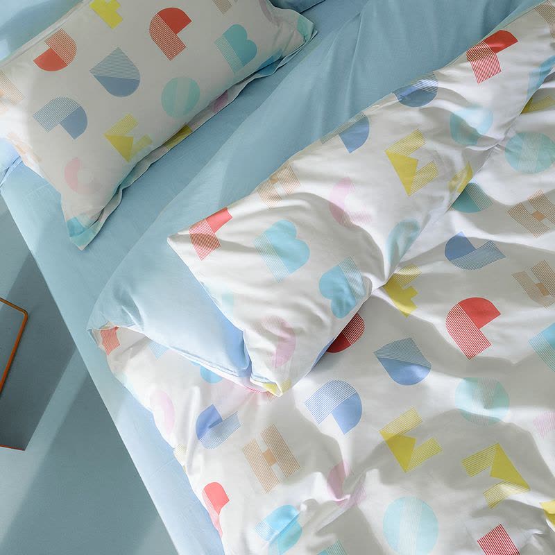 Marie Claire MC全棉套件 奥町 床上四件套 床单 被套 枕套200×230cm!图片