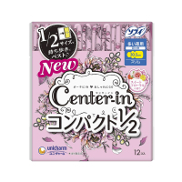 UNICHARM尤妮佳CENTERIN花香型量多夜用棉柔护翼卫生巾 305mm*12片