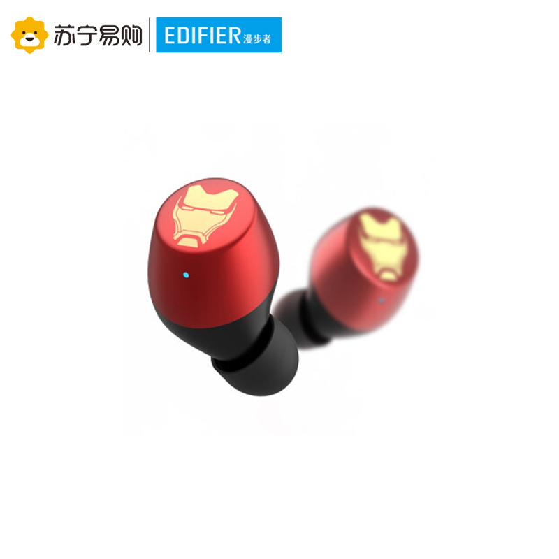 Edifier/漫步者 W3 漫威版真无线蓝牙耳机 双耳入耳式迷你运动跑步防水华为小米苹果手机通用 钢铁侠版