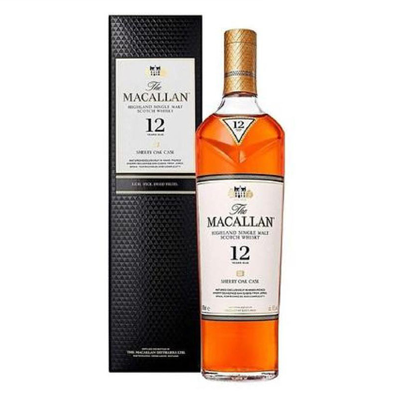 麦卡伦(Macallan) 原装进口 苏格兰单一麦芽威士忌12年 雪莉桶 700ml 单瓶装 海外版