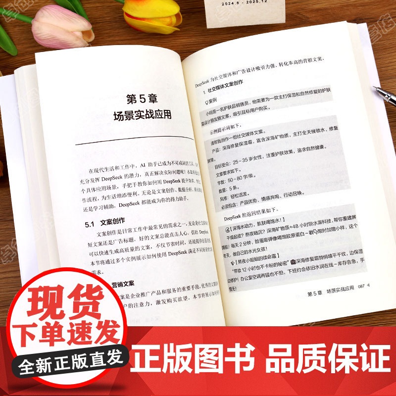[]deepseek极简入门与应用正版书籍 deepseek从入门到精通完整版教程 AI时代弯道超车新思维AI未高清大图