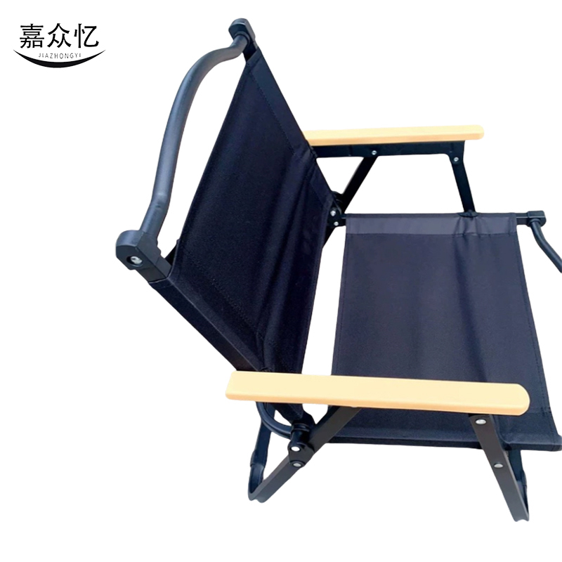 嘉众忆 露营方管木扶手折叠椅530*430*620mm JZY-BH355 把高清大图