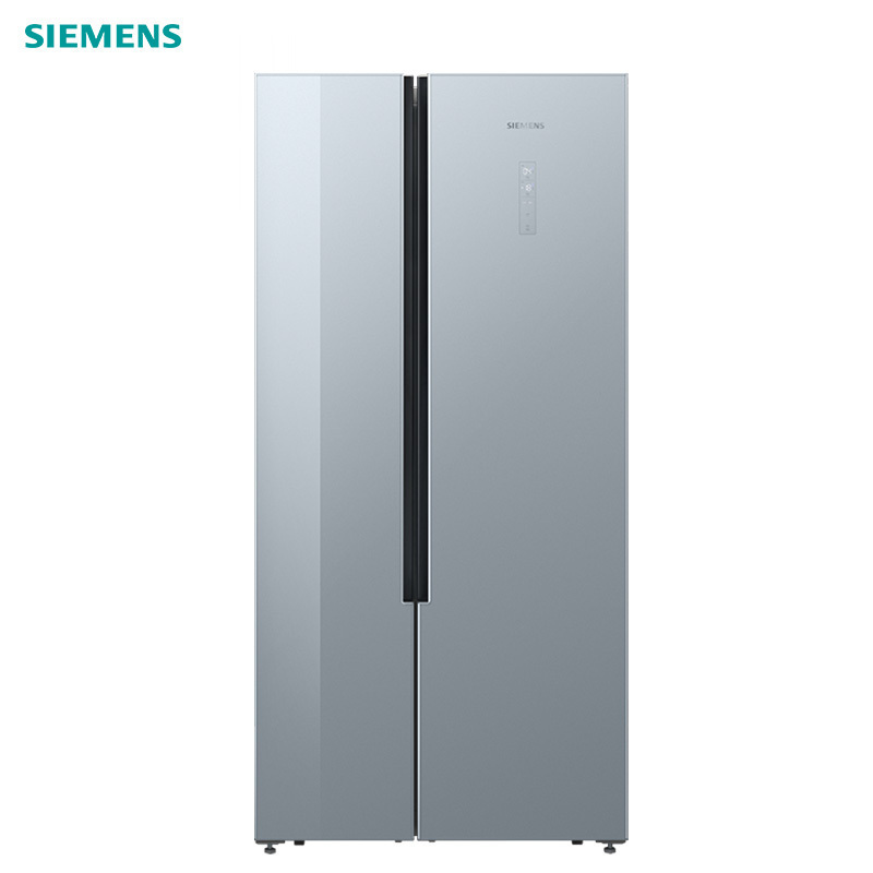 西门子(SIEMENS)BCD-530W(KX52NS43TI)530升超薄对开门冰箱 玻璃门 风冷 变频(晨雾灰)