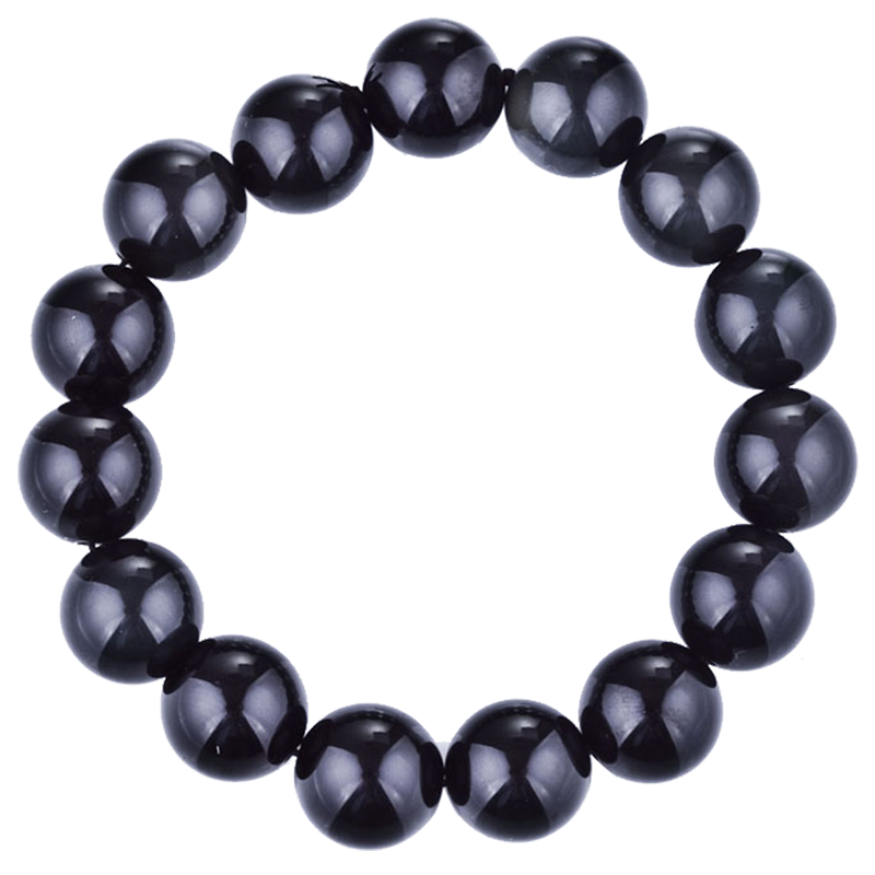 梦克拉 Mkela 黑曜石手链 日月星辰 彩虹眼黑曜石手串 民族风 其他 送客户 手链高清大图