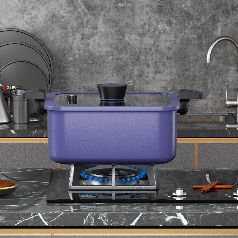 巴米樂微压料理多用锅电磁炉燃气灶通用炒锅不粘锅BNL-GB223高清大图