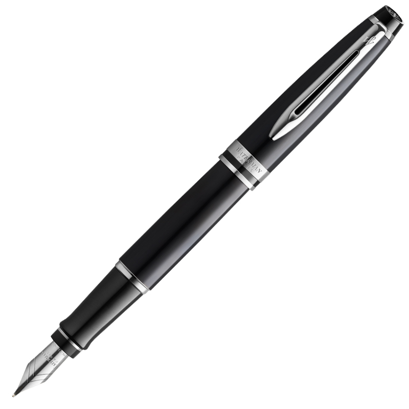 威迪文(WATERMAN)EXPERT系列时尚丽雅黑白夹钢笔/墨水笔