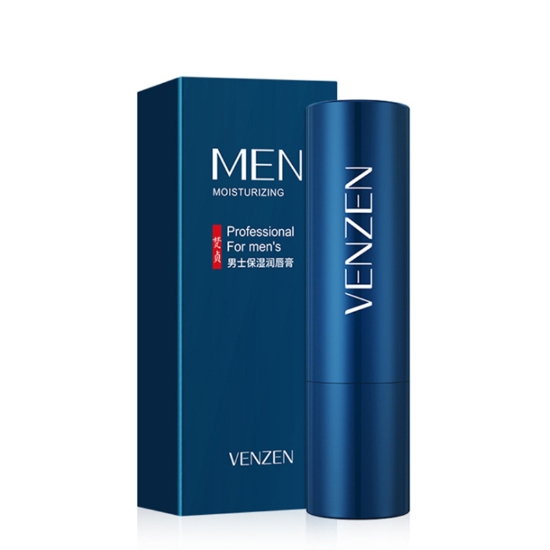 VENZEN男士保湿无色护润唇膏补水淡化唇纹防干裂滋润修复亮泽学生