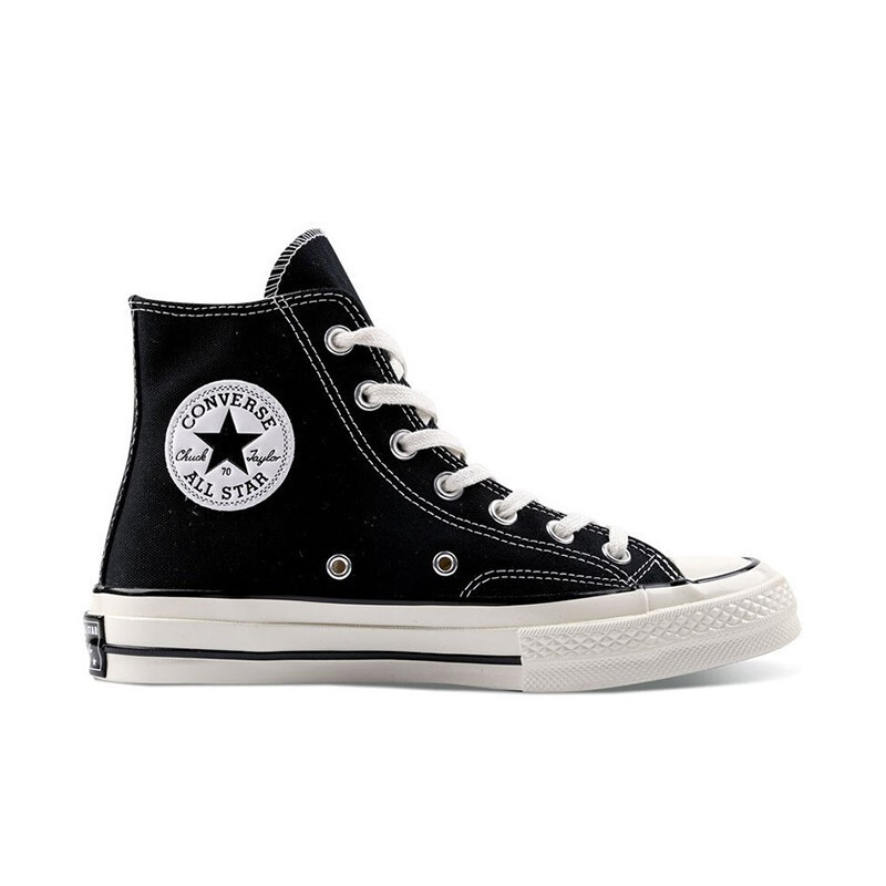 匡威(Converse)帆布鞋男鞋女鞋2023夏季1970S三星标经典高帮运动鞋休闲鞋板鞋黑色高帮16205