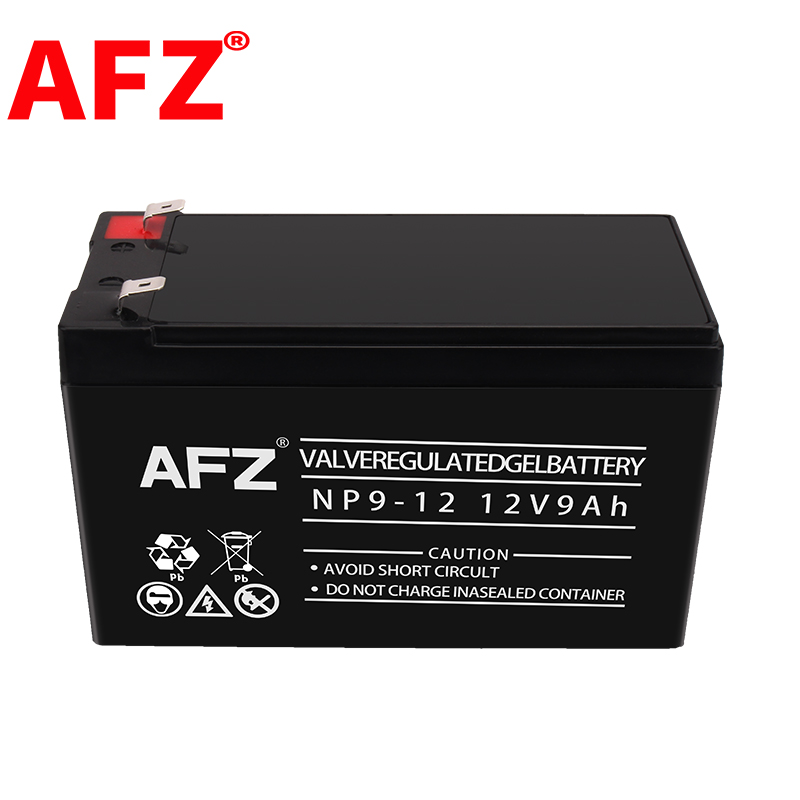 AFZ电瓶12V9AH胶体免维护蓄电池应急照明通信UPS直流屏门禁NP9-12高清大图