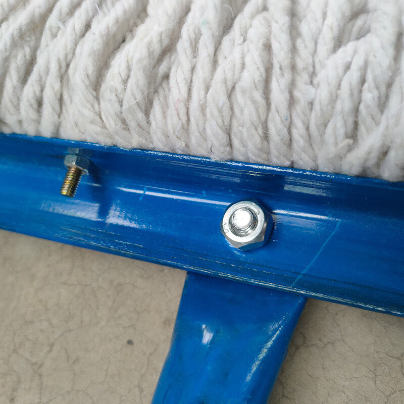 谋福 手推式平板尘推拖把棉纱排拖墩布(1.0m尘推车)*/个高清大图