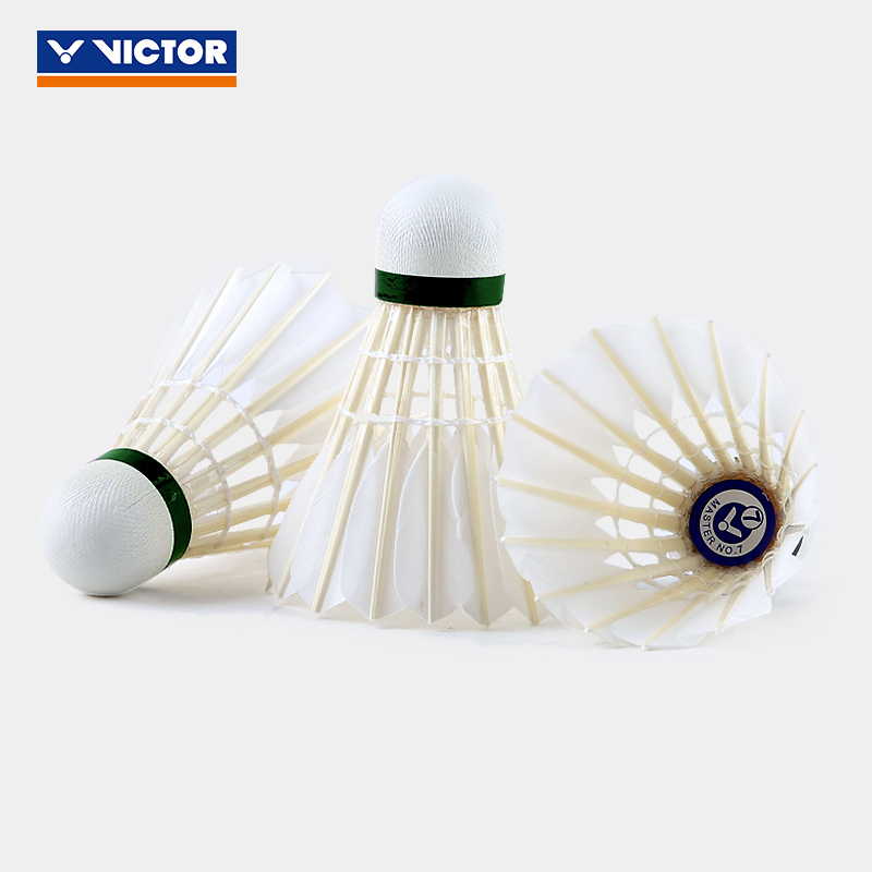 VICTOR/威克多羽毛球 官方旗舰店 鹅毛耐打稳定初学12只装大师7号MS7