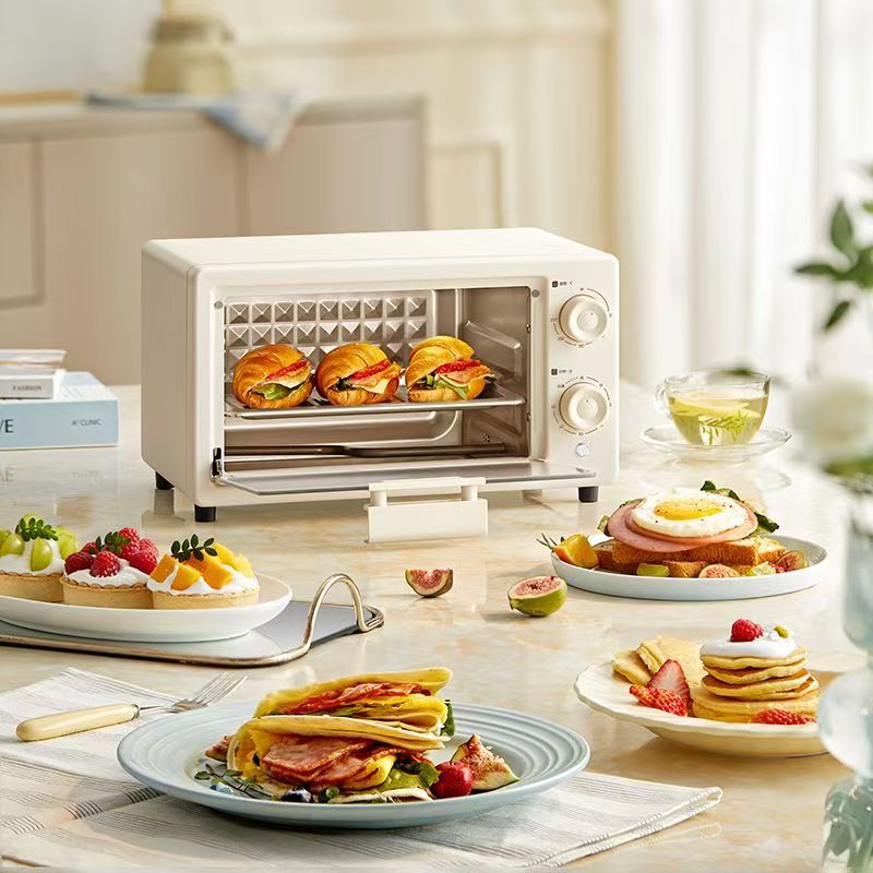 小熊电烤箱家用多功能10L米白色DKX-F10N3高清大图