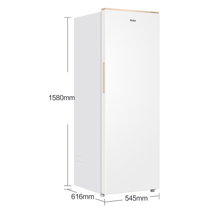 海尔(Haier)210升立式冷柜冰柜小冰箱 柔性双变频 黑金净化 洁净制冰BD-210WGHDGWF高清大图