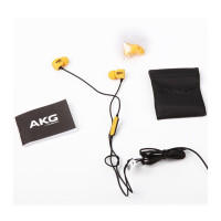 AKG Y20U 立体声入耳式耳机 音乐耳麦 手机耳机 通用线控一键兼容 带麦可通话 黄色