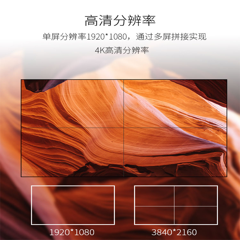 泽显Zshine 46英寸3.5mm液晶拼接屏单台前维护套装 全高清 会议直播电子大屏 安防监控LC-B46TL30