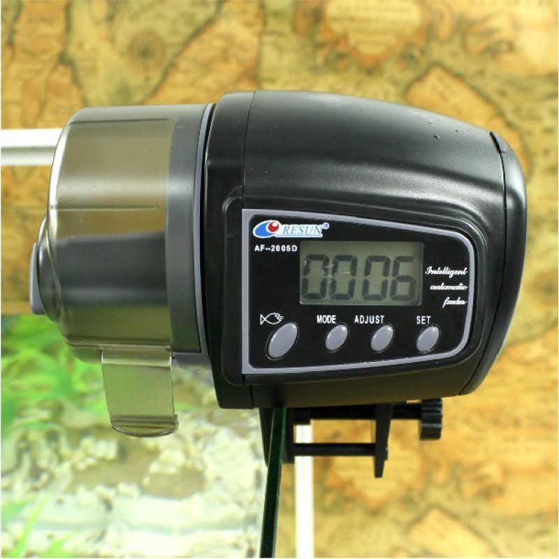 鱼缸自动喂鱼器自动喂食器AF-2009D定时喂鱼高清大图