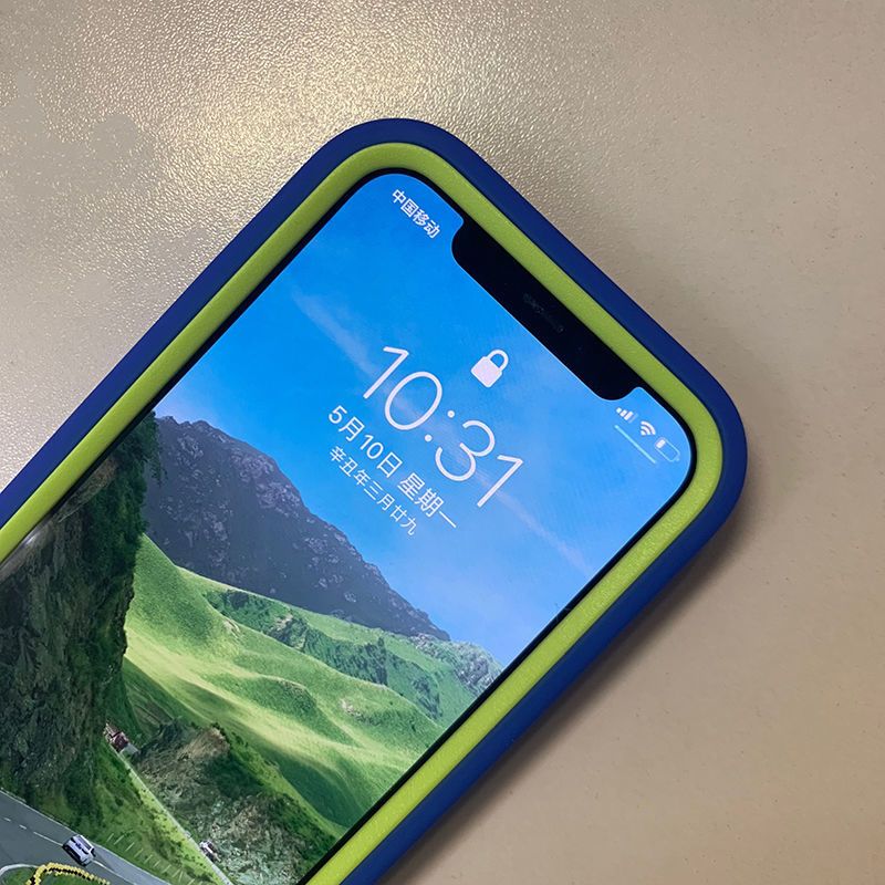 两件套[藏青+黄绿波浪纹] 苹果7/8/SE (4.7寸) 波浪纹藏蓝色iPhone12Promax手机壳苹果11全包x