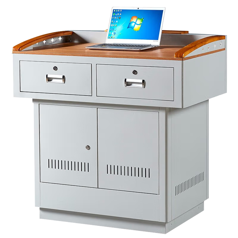 臻远 ZY-DMTYJT-04多媒体电脑桌木质桌面1000*700*1000