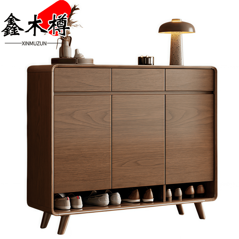 鑫木樽鞋柜120*34.5*100cm个高清大图