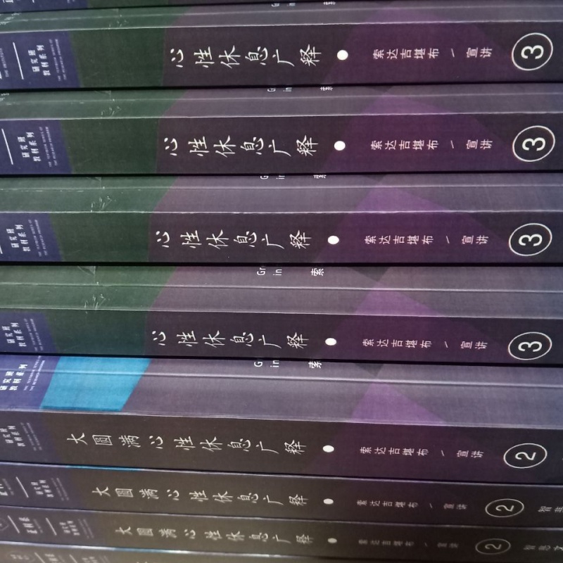 大圆满心性休息广释心性广释册合售索达吉书籍高清大图
