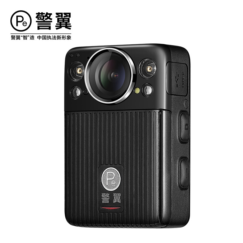 警翼F6执法记录仪1440P高清红外夜视微型隐形14H超长待机快速充电防水防尘可换电池 128G版双电 黑色