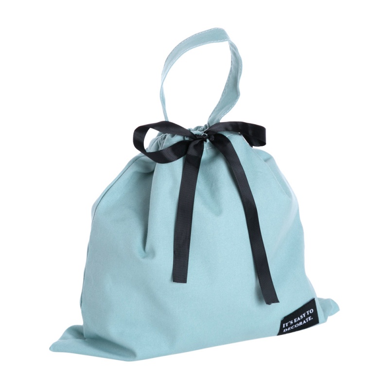 布艺束口袋加厚杂物收纳袋 旅行衣物内衣整理袋抽绳布袋子