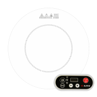 尚朋堂 SR2508白色圆形电磁炉嵌入式线控2500W大功率家用商用中岛台厨房餐厅酒店房车火锅炉