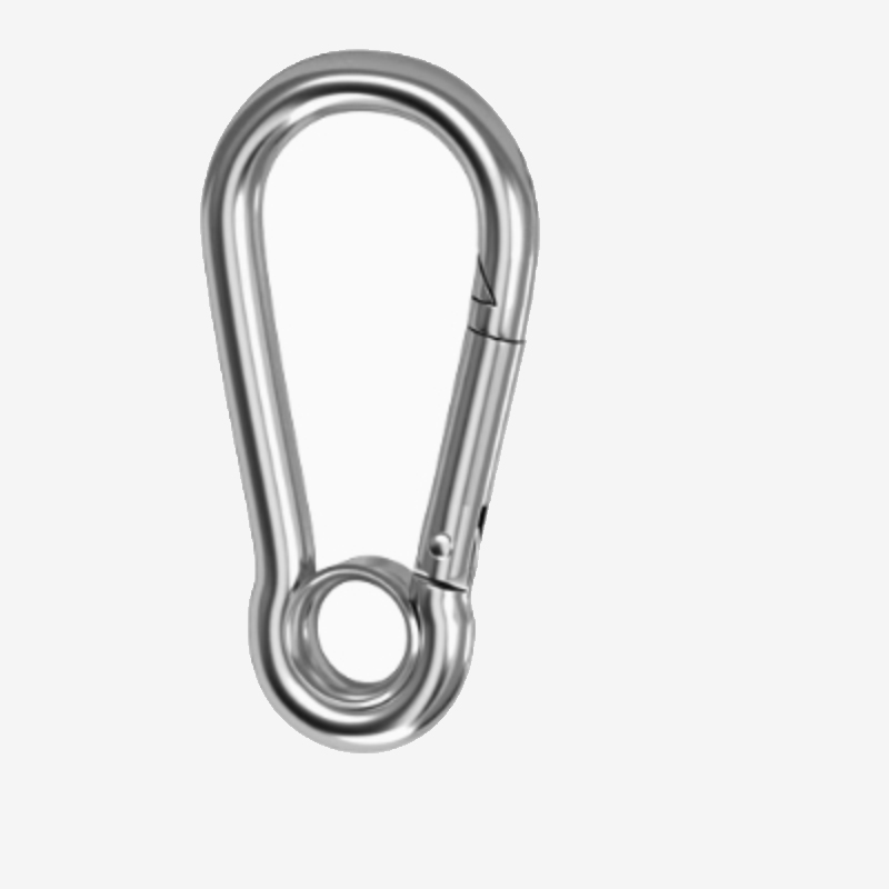 新凯益 304不锈钢弹簧扣保险安全扣 M8(带圈型) 个高清大图