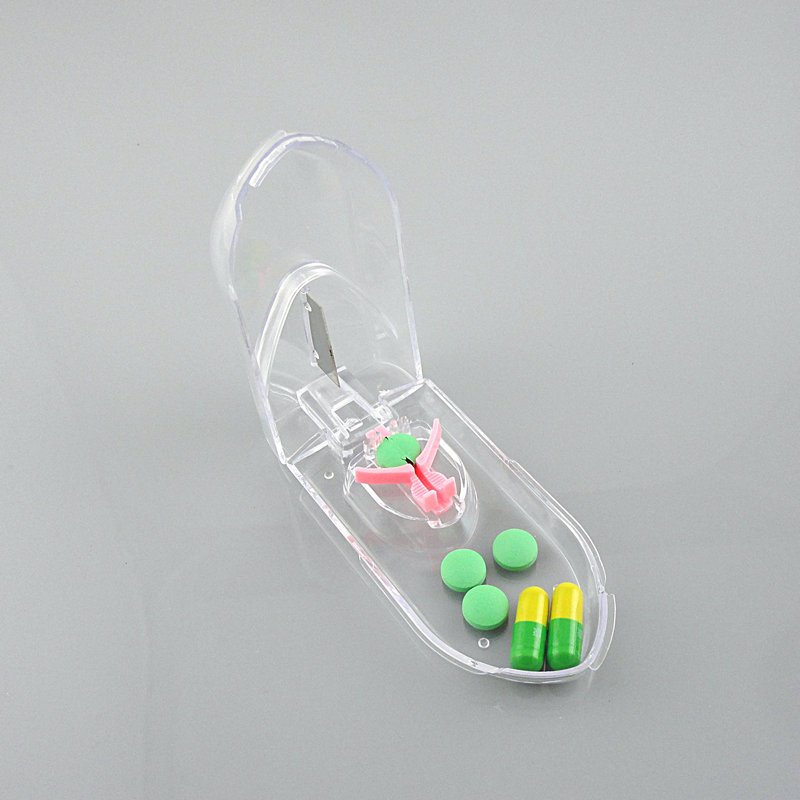 带卡扣白色分药器三分药品切药器一分二三分一分四一分三分药器4分