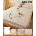 夹棉床笠新款四季通用儿童加厚防水床垫保护罩全包床单套床罩_597 床笠单件-120cmx200cm【适合5-30cm内床垫】 防水款-米驼【防水隔脏/A类母婴级/裸睡亲肤】