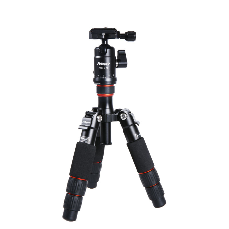富图宝(Fotopro) M-4S 微距迷你三脚架 单反镁合金云台套装 MINI-4S 便携 三脚架云台套装