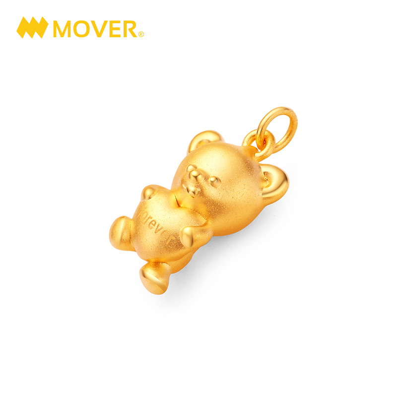 《奇萌泰迪》正版授权 Mover魔吻 奇萌泰迪真爱系列泰迪Forever硬金吊坠