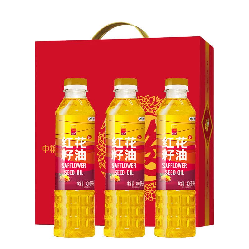 福临门 1200ml 中粮悦润红花籽油套盒图片