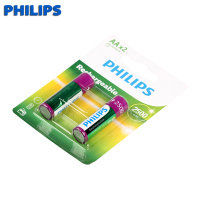 飞利浦(PHILIPS) 5号AA充电电池话筒玩具家用常用鼠标汽车遥控器电池五号2500毫安 2节