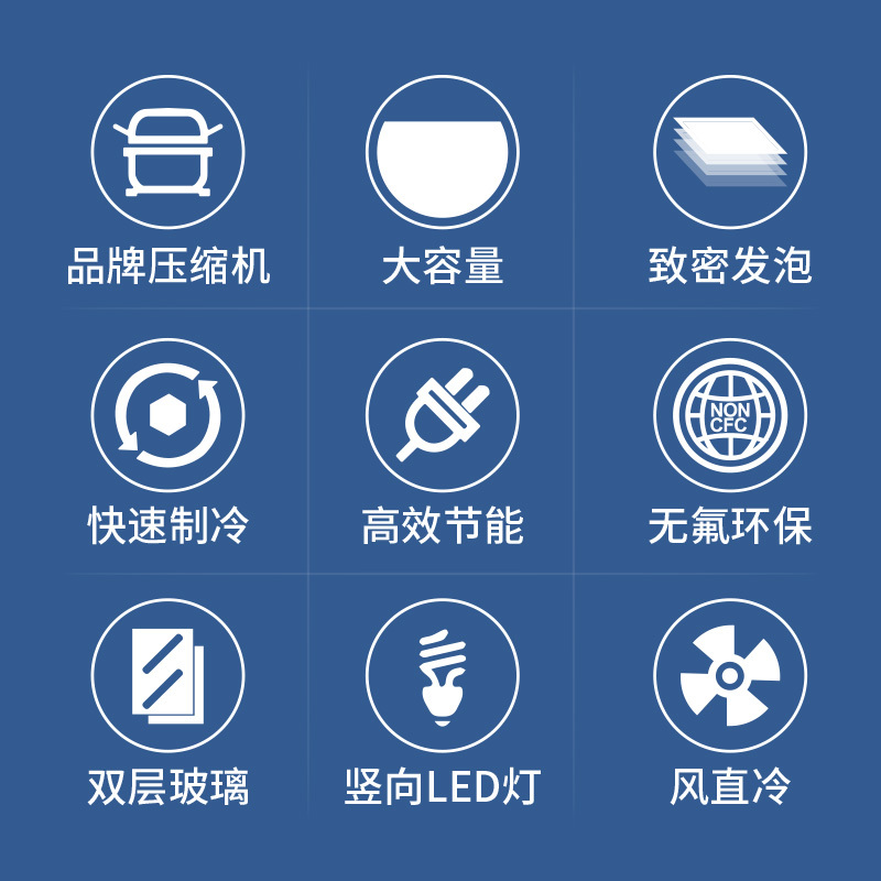 穗凌(SUILING) LG4-305FE商用立式展示柜饮料柜汽水矿泉水柜风直冷速冻冷藏双层玻璃 一级能效[新款上市]